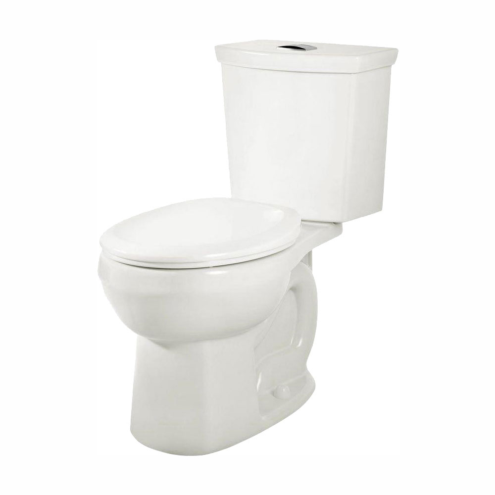 Toilette H2Option, 2 pièces, chasse souble 1,28 gpc/4,8 lpc et 0,92 gpc/3,5 lpc, à cuvette allongée à hauteur régulière et réservoir avec doublure, sans siège